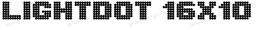 Lightdot 16x10 Regular字体转换